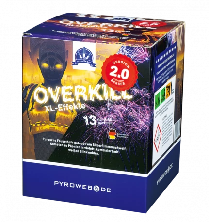 Overkill, 13 Schuss Feuerwerks-Batterie (Kal. 30mm)